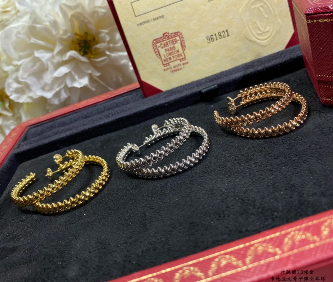 [⭐Haelin Jewelry]CLASH LARGE HOOP EARRINGS