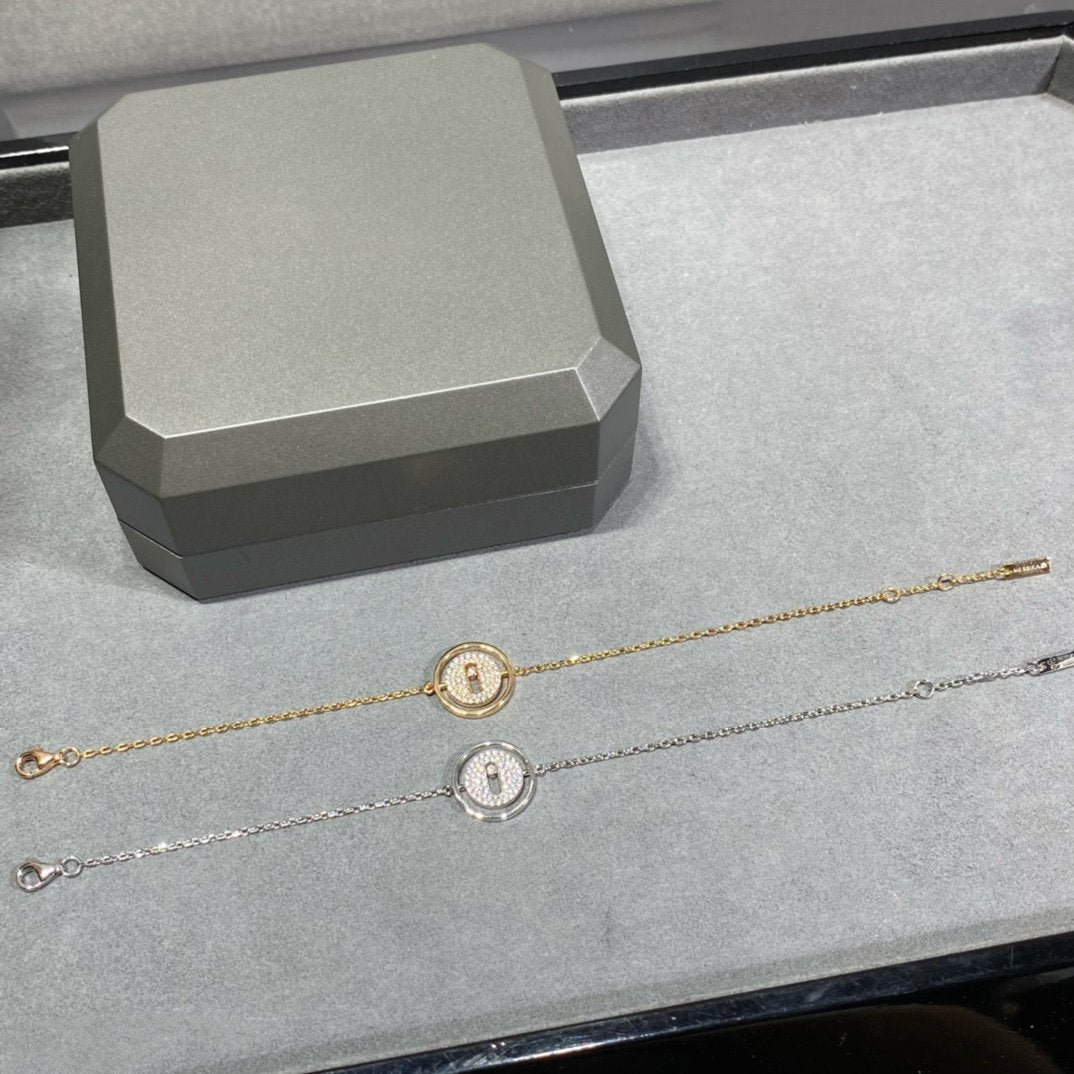 [⭐Haelin Jewelry]Demo MOVE DIAMOND PAVED BRACELET
