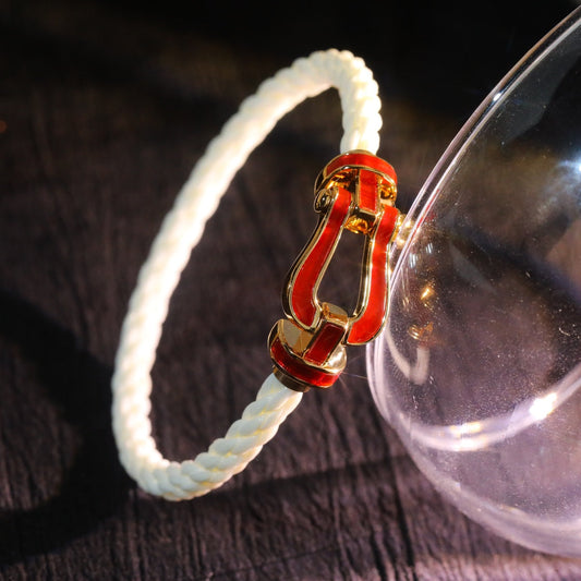 [⭐Haelin Jewelry]FORCE 10 WHITE TEXTILE DIAMOND PAVED
