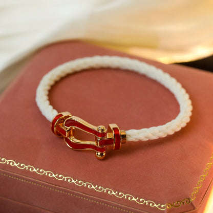[⭐Haelin Jewelry]FORCE 10 WHITE TEXTILE DIAMOND PAVED