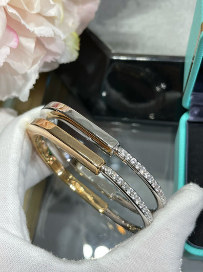 [Haelin Jewelry]LOCK BRACELET DIAMOND