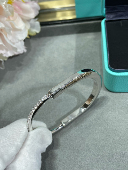 [Haelin Jewelry]LOCK BRACELET DIAMOND