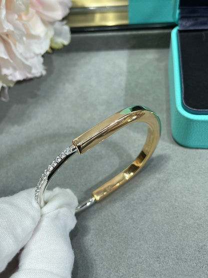 [Haelin Jewelry]LOCK BRACELET DIAMOND