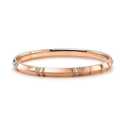 [Haelin Jewelry]ATLAS BRACELET 6MM DIAMOND PINK GOLD
