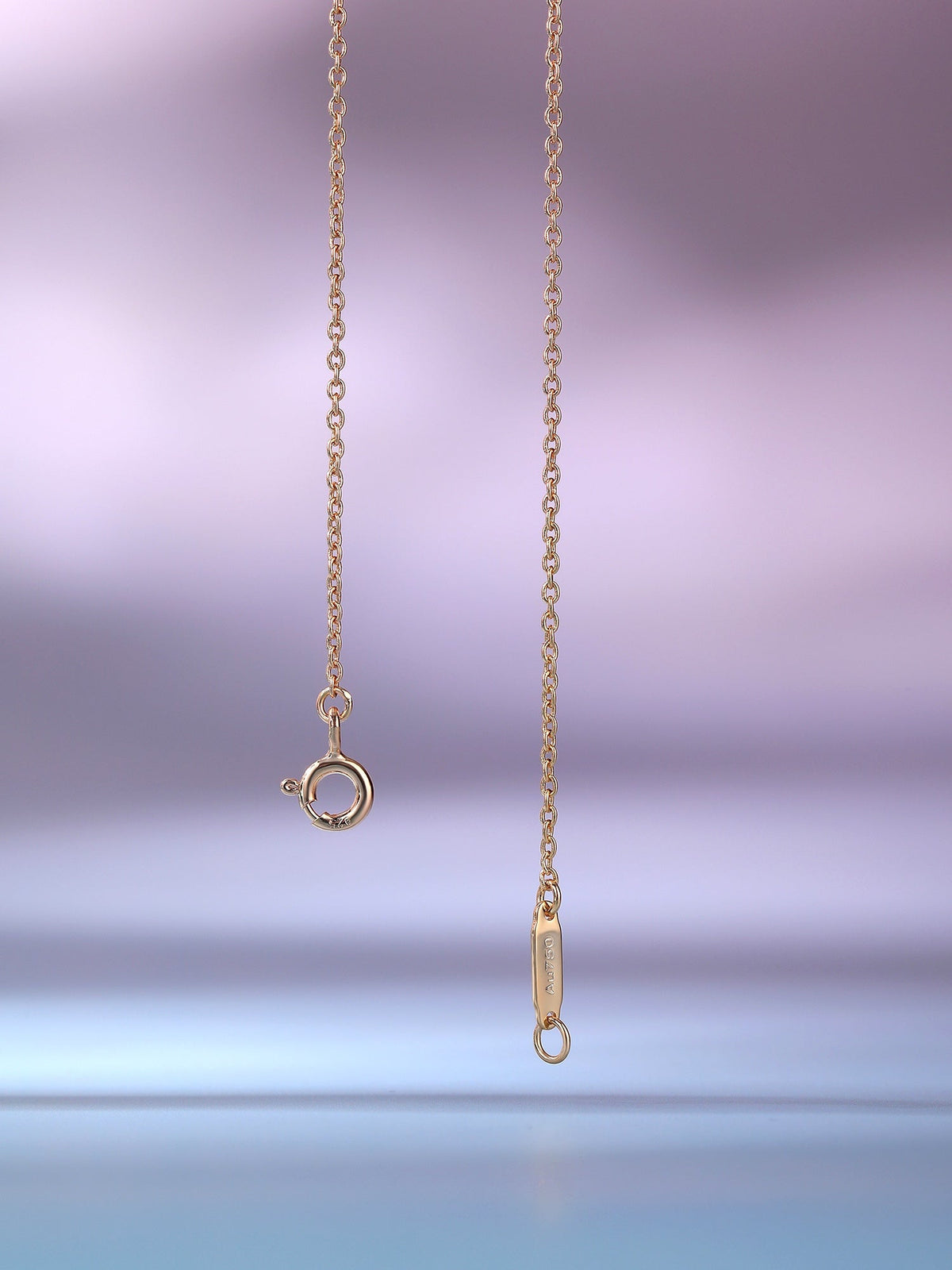 [Haelin Jewelry]BIG SMILE PEDANT PINK DIAMOND NECKLACE