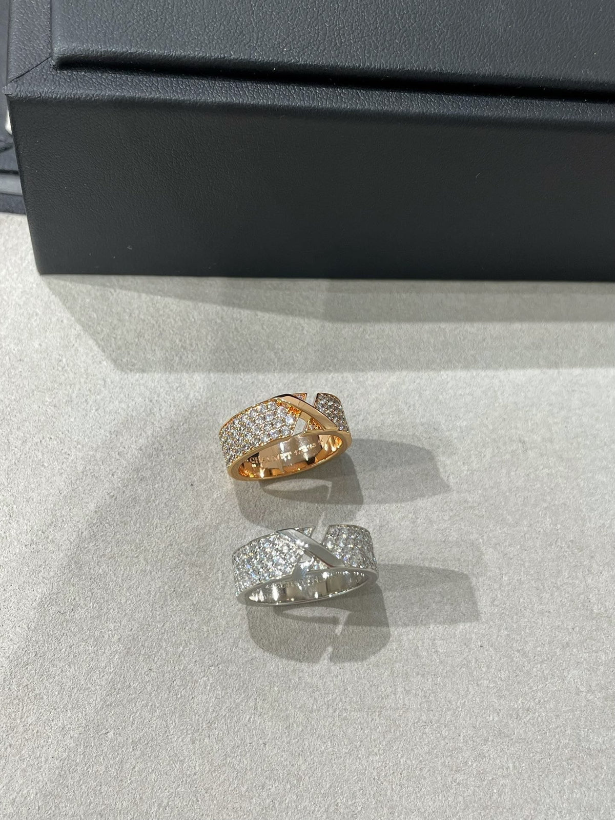 [⭐Haelin Jewelry]LIENS EVIDENCE  DIAMOND PAVED RING
