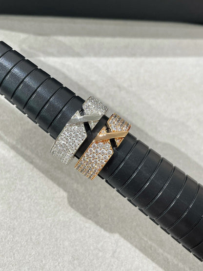 [⭐Haelin Jewelry]LIENS EVIDENCE  DIAMOND PAVED RING