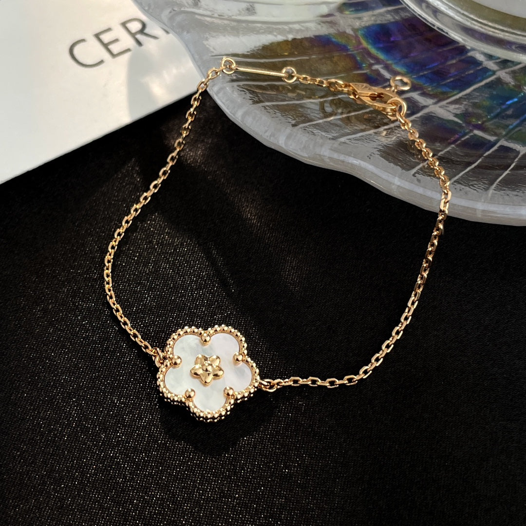 [⭐Haelin Jewelry]LUCKY SPRING ROSE GOLD MOP BRACELET