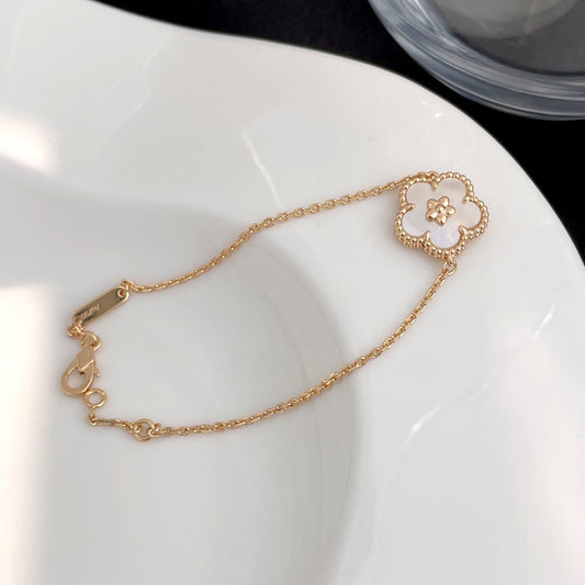 [⭐Haelin Jewelry]LUCKY SPRING ROSE GOLD MOP BRACELET