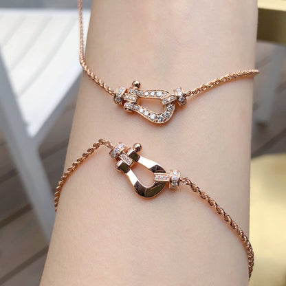 [⭐Haelin Jewelry]FORCE 10 PINK GOLD DIAMOND NECKLACE