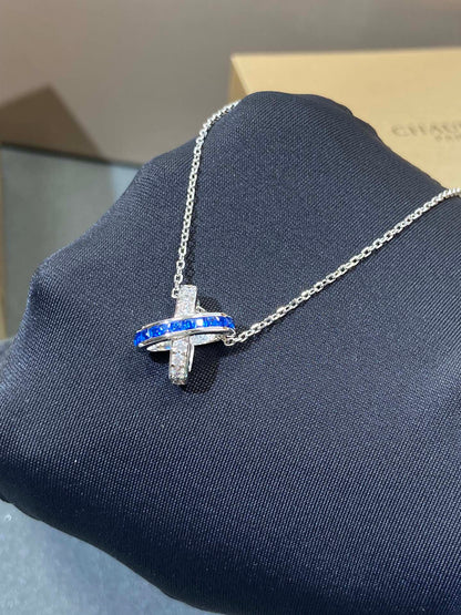 [⭐Haelin Jewelry]LIENS DIAMOND SILVER NECKLACE