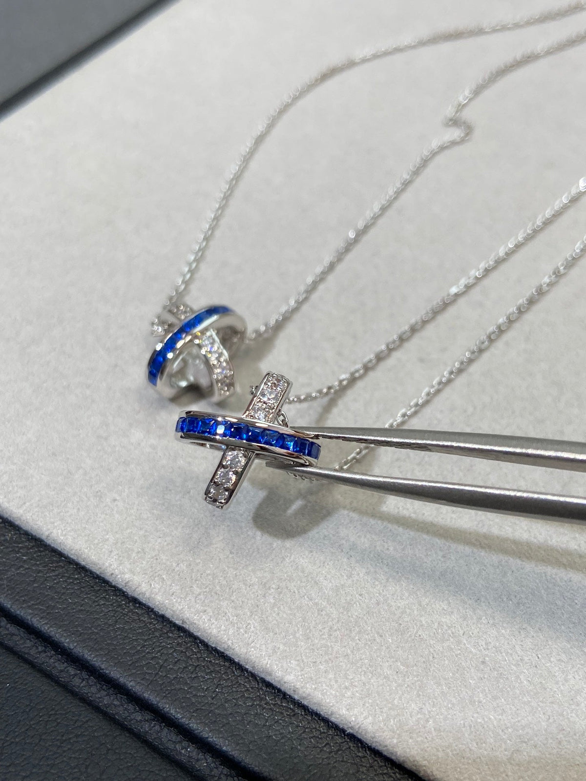 [⭐Haelin Jewelry]LIENS DIAMOND SILVER NECKLACE