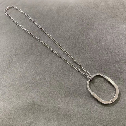 [Haelin Jewelry]LOCK DIAMOND NECKLACE