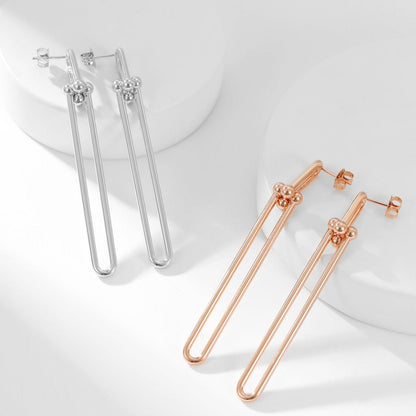 [Haelin Jewelry]HARDWEAR LONG DROP EARRINGS