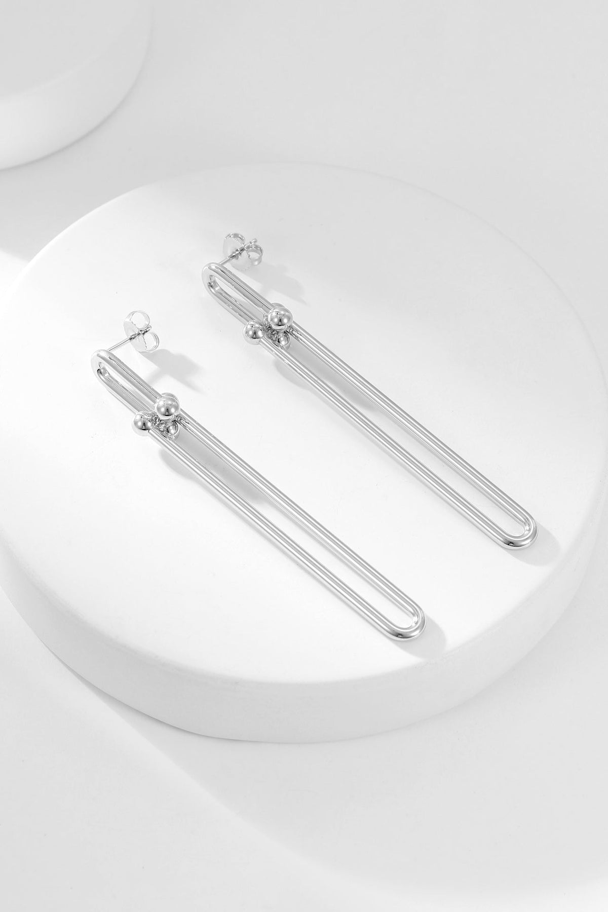 [Haelin Jewelry]HARDWEAR LONG DROP EARRINGS