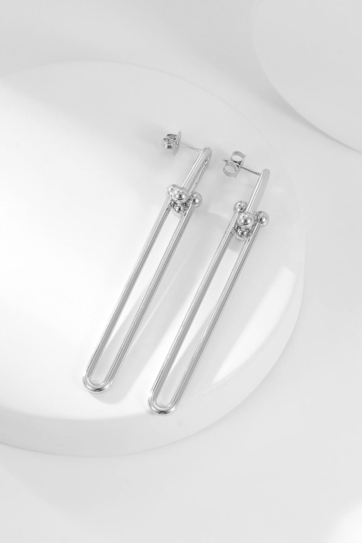 [Haelin Jewelry]HARDWEAR LONG DROP EARRINGS
