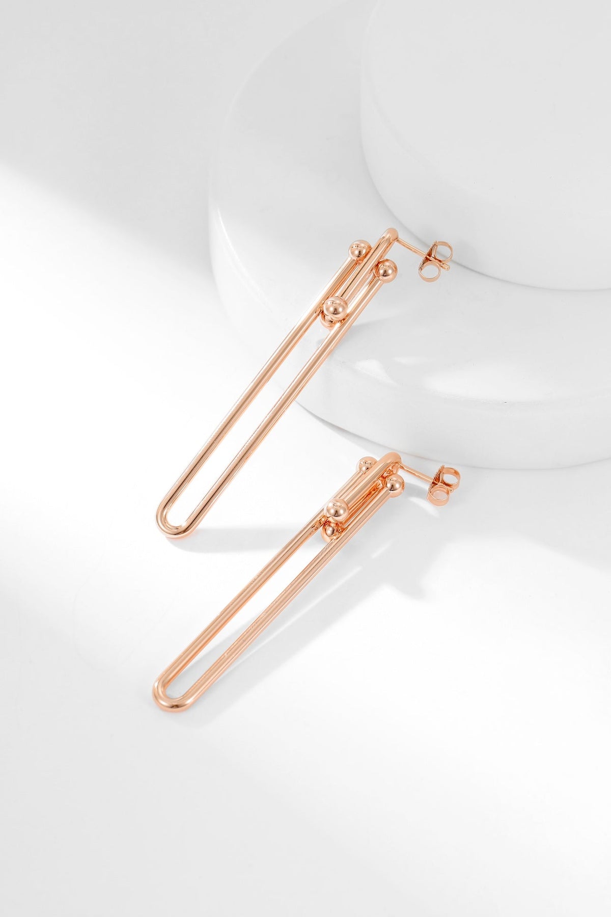 [Haelin Jewelry]HARDWEAR LONG DROP EARRINGS