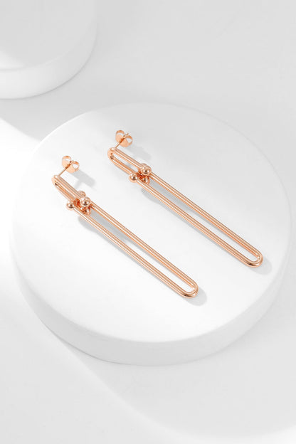 [Haelin Jewelry]HARDWEAR LONG DROP EARRINGS
