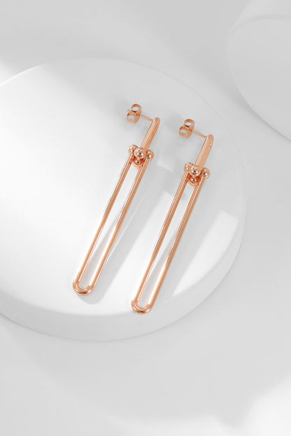 [Haelin Jewelry]HARDWEAR LONG DROP EARRINGS