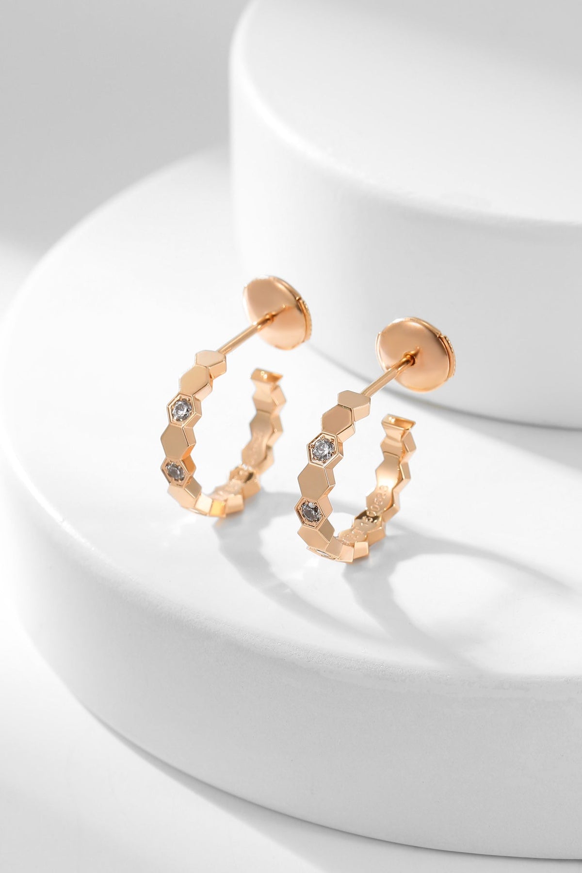 [⭐Haelin Jewelry]BEE LOVE DIAMOND HOOP EARRINGS