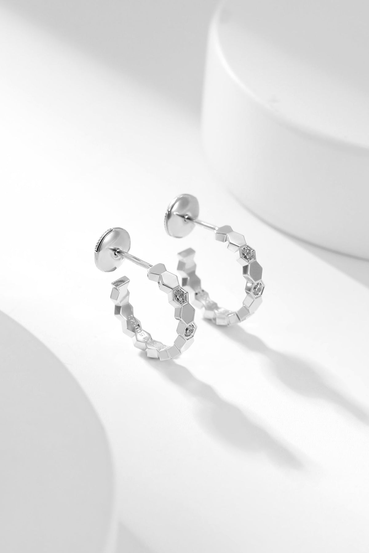 [⭐Haelin Jewelry]BEE LOVE DIAMOND HOOP EARRINGS