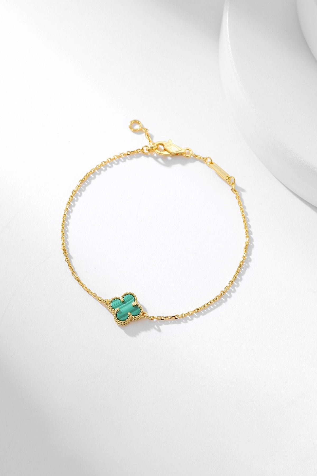[⭐Haelin Jewelry]CLOVER BRACELET MALACHITE 1 MOTIF