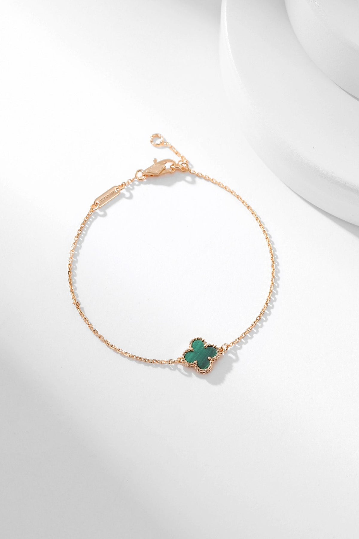 [⭐Haelin Jewelry]CLOVER BRACELET MALACHITE 1 MOTIF