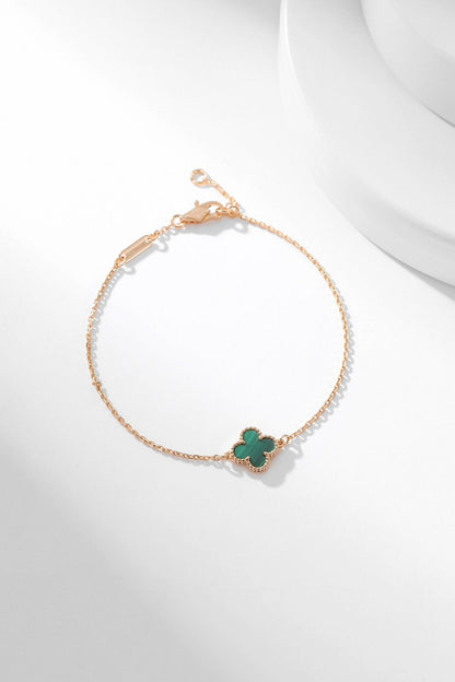[⭐Haelin Jewelry]CLOVER BRACELET MALACHITE 1 MOTIF