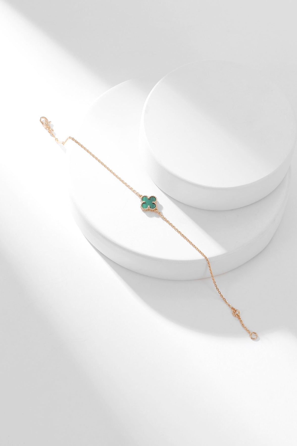 [⭐Haelin Jewelry]CLOVER BRACELET MALACHITE 1 MOTIF
