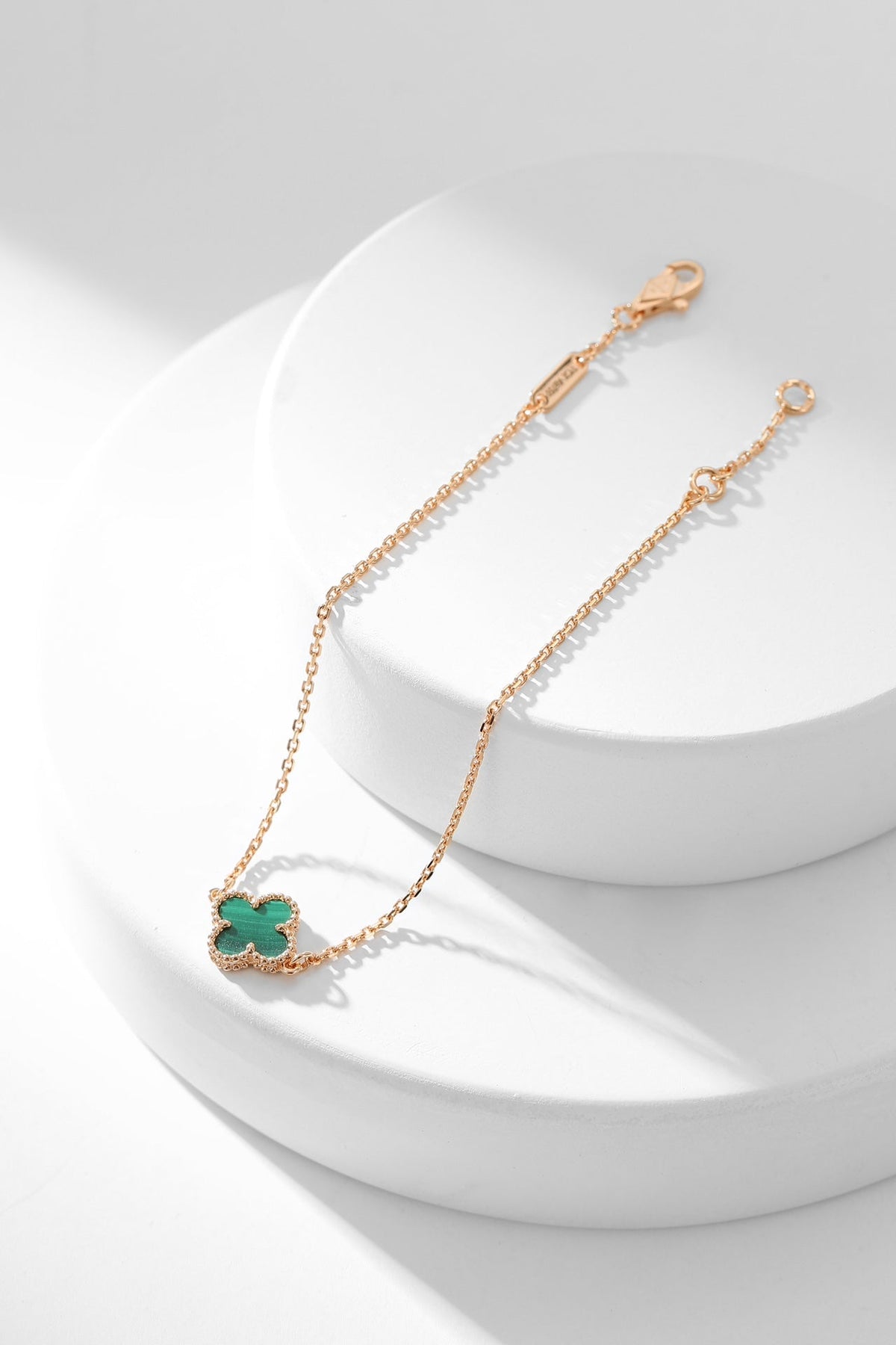 [⭐Haelin Jewelry]CLOVER BRACELET MALACHITE 1 MOTIF