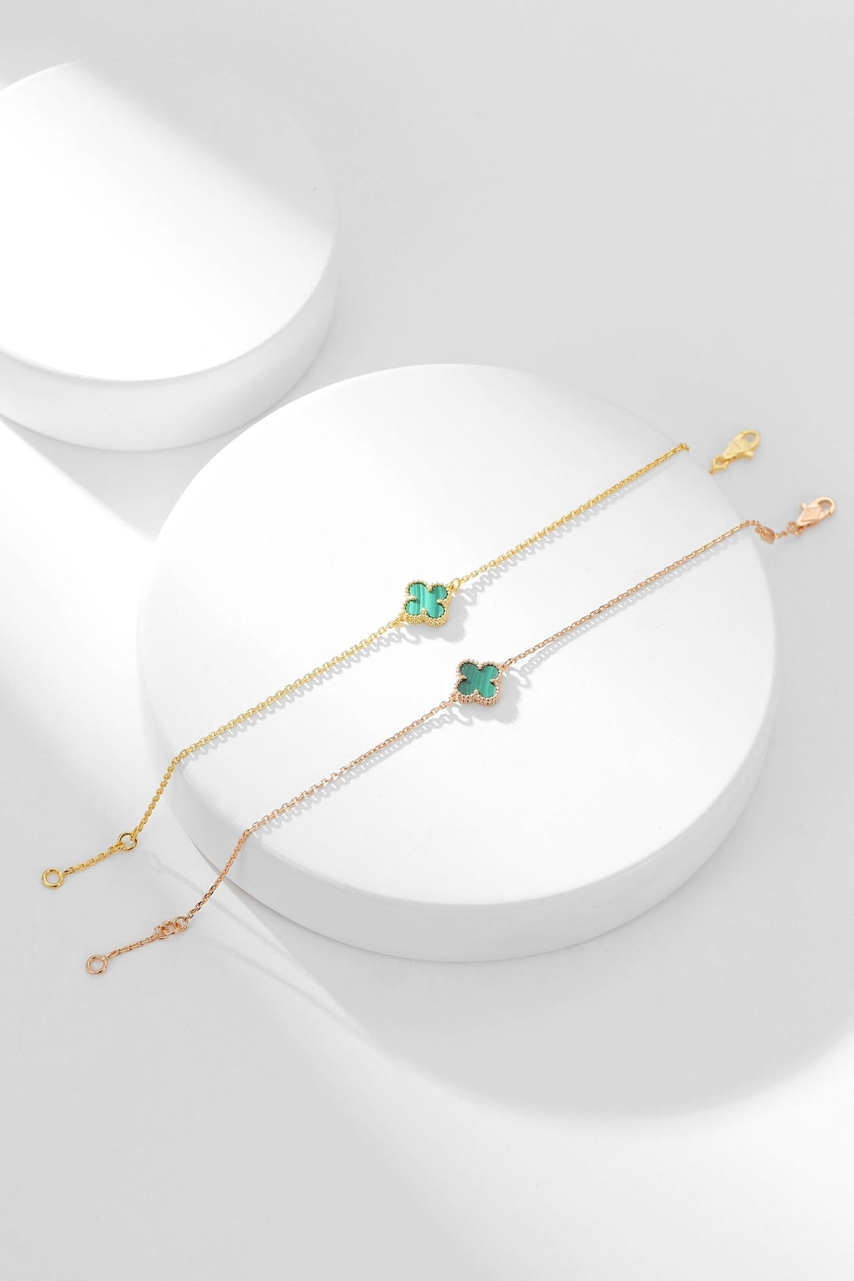 [⭐Haelin Jewelry]CLOVER BRACELET MALACHITE 1 MOTIF