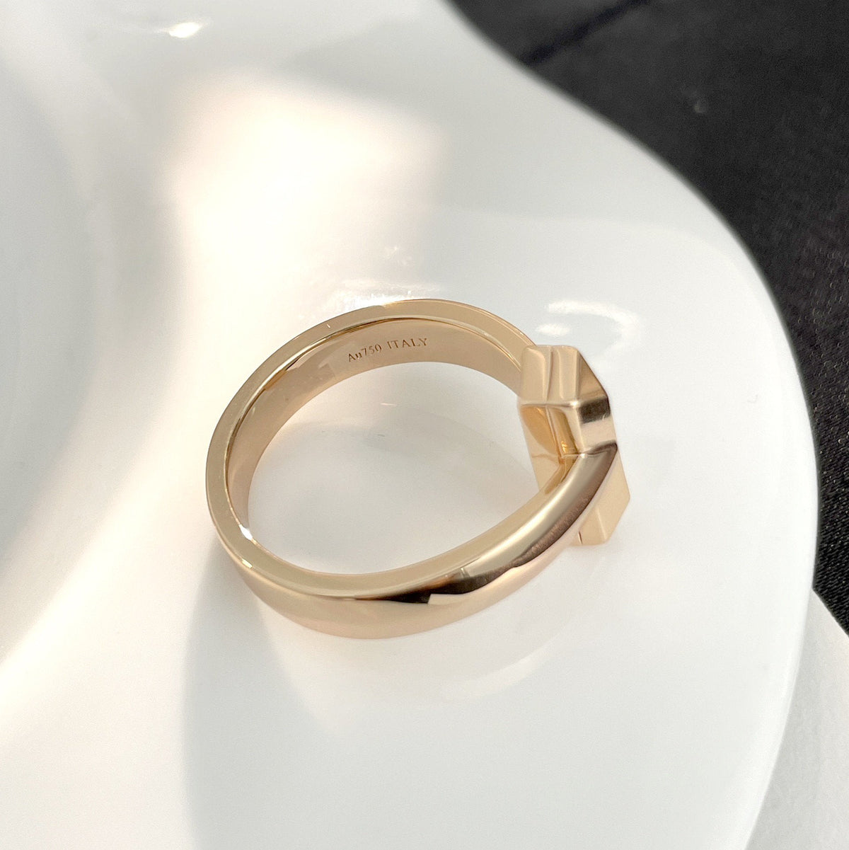[Haelin Jewelry]T WIDE DIAMOND RING