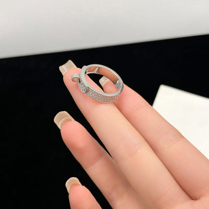 [⭐Haelin Jewelry]KELLY SILVER DIAMOND RING