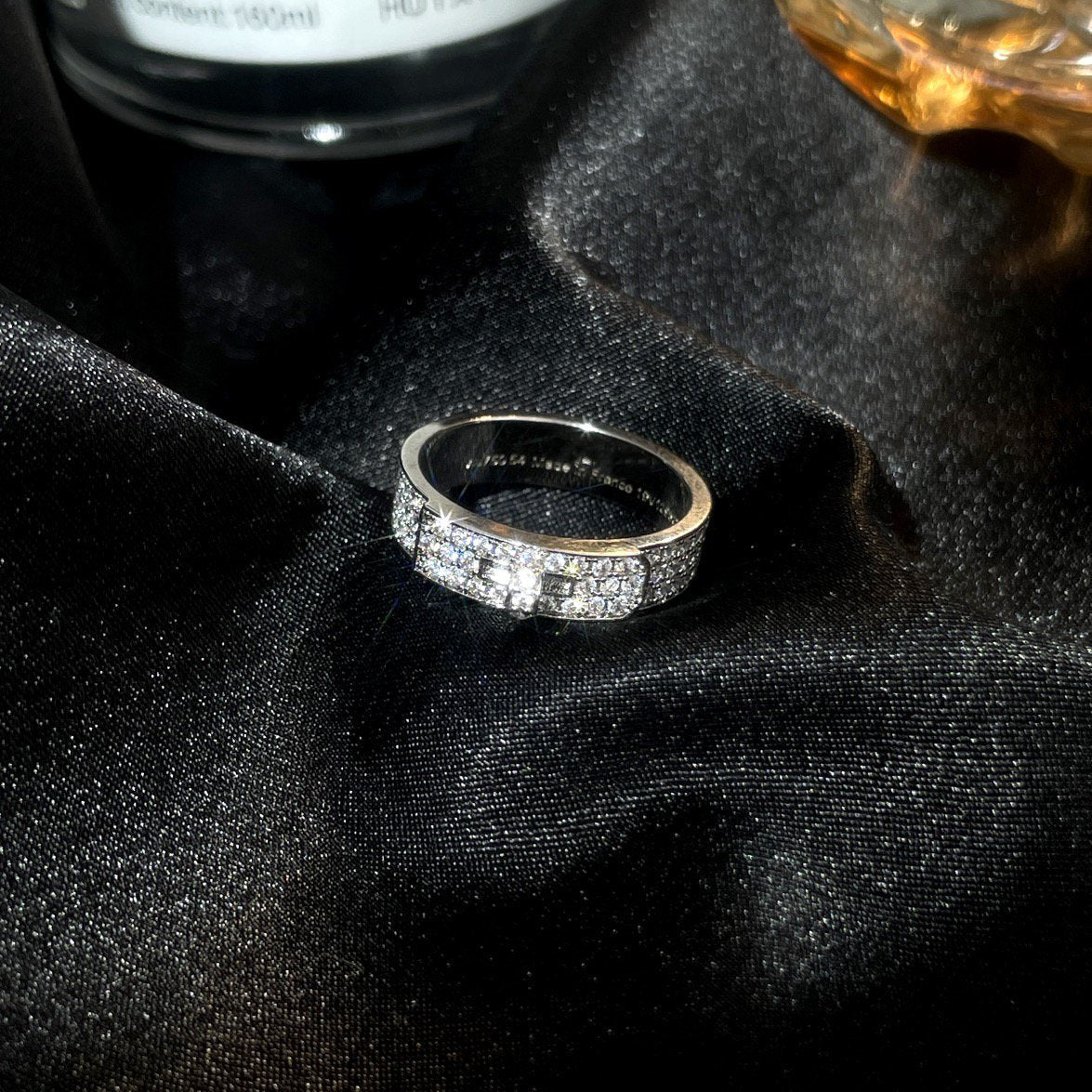 [⭐Haelin Jewelry]KELLY SILVER DIAMOND RING