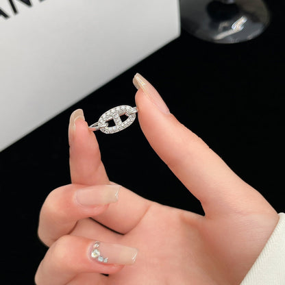[⭐Haelin Jewelry]RONDE SMALL SILVER DIAMOND RING