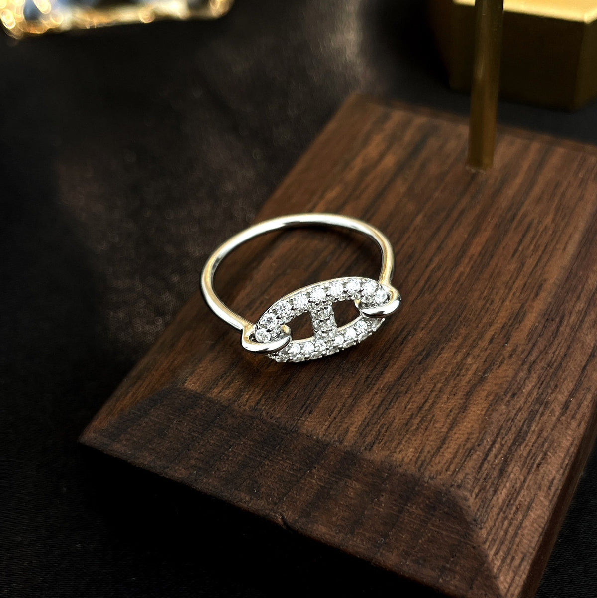 [⭐Haelin Jewelry]RONDE SMALL SILVER DIAMOND RING