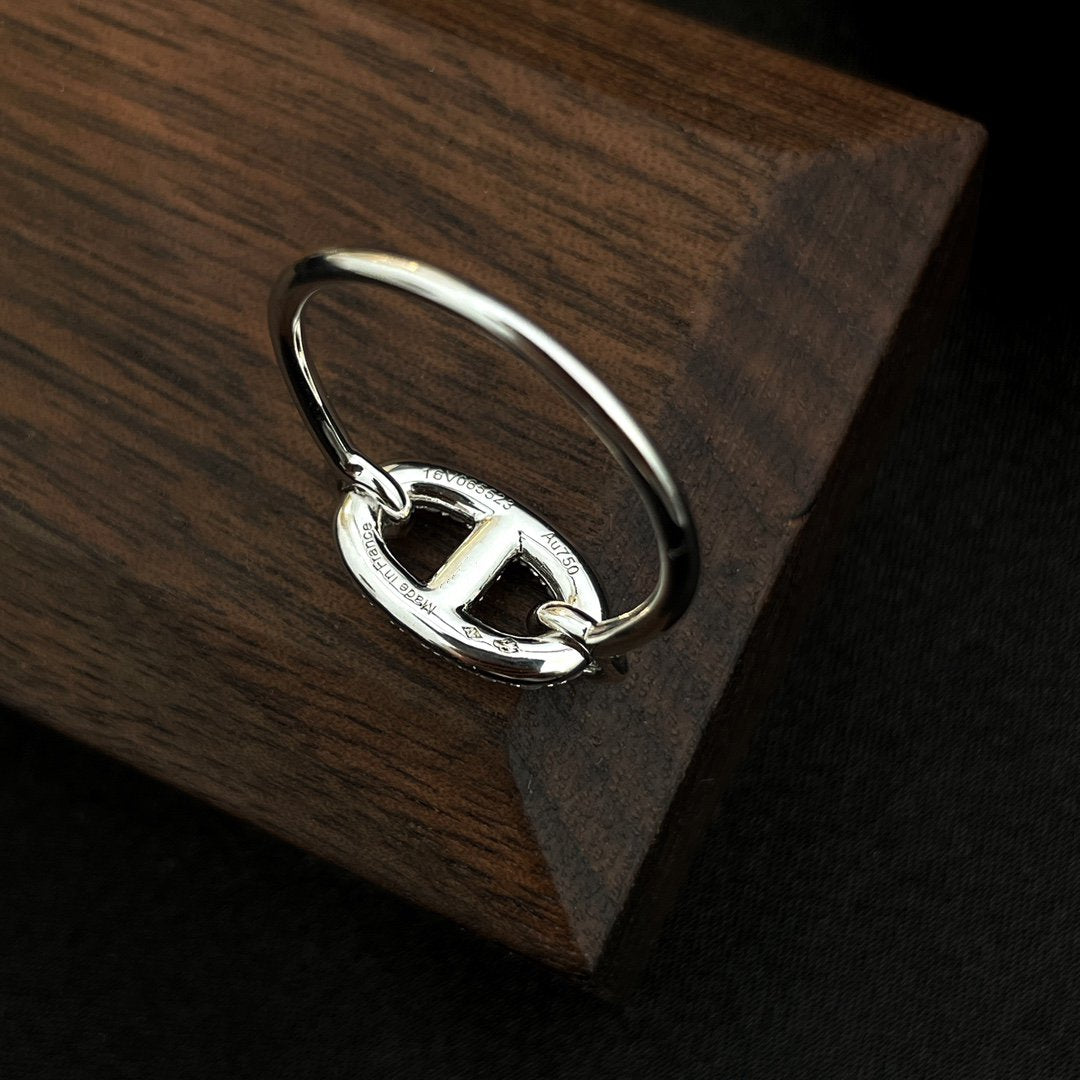 [⭐Haelin Jewelry]RONDE SMALL SILVER DIAMOND RING