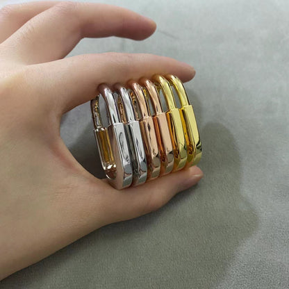 [Haelin Jewelry]LOCK MEDIUM EARRINGS