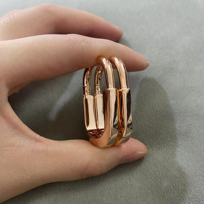 [Haelin Jewelry]LOCK MEDIUM EARRINGS