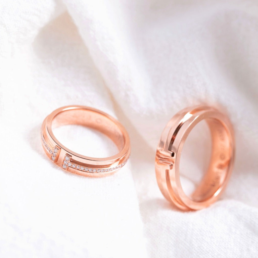 [Haelin Jewelry]T PINK GOLD RING