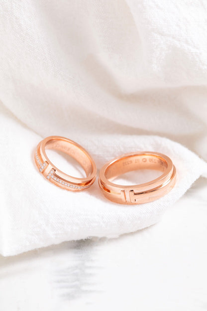 [Haelin Jewelry]T PINK GOLD RING
