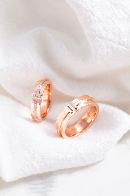 [Haelin Jewelry]T PINK GOLD RING