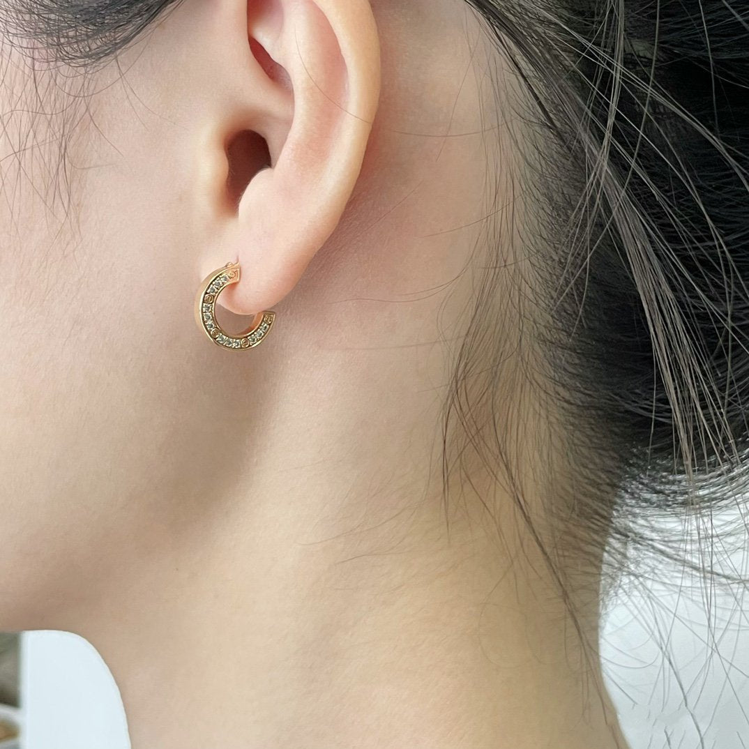 [⭐Haelin Jewelry]LOVE DIAMOND EARRINGS