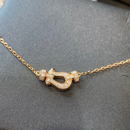 [⭐Haelin Jewelry]FORCE 10 DIAMOND PINK GOLD NECKLACE MINI MODEL