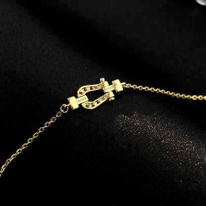 [⭐Haelin Jewelry]FORCE 10 FULL DIAMOND BUCKLE CHAIN LINK MINI MODEL