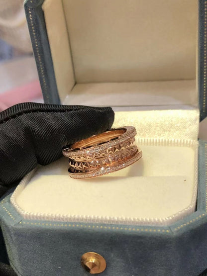 [⭐Haelin Jewelry]ZERO 1 ROCK DIAMOND PINK GOLD