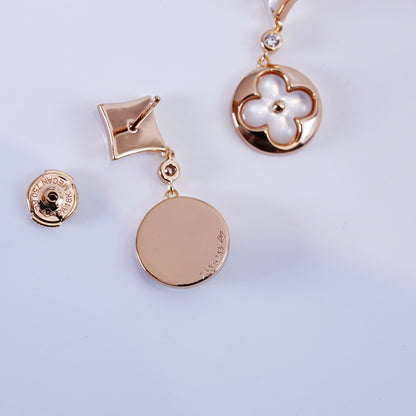 [⭐Haelin Jewelry]STAR AND SUN PINK GOLD MOP DROP EARRINGS