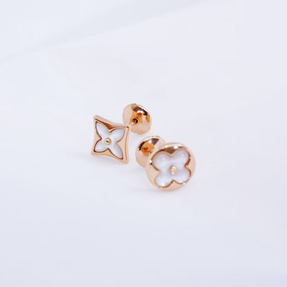 [⭐Haelin Jewelry]STAR AND SUN PINK GOLD MOP STUD EARRINGS