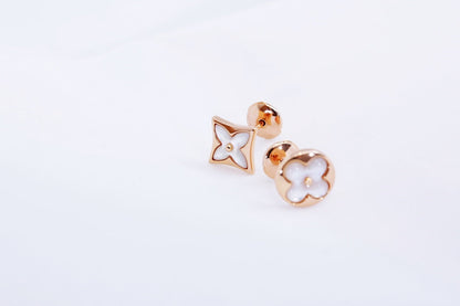 [⭐Haelin Jewelry]STAR AND SUN PINK GOLD MOP STUD EARRINGS
