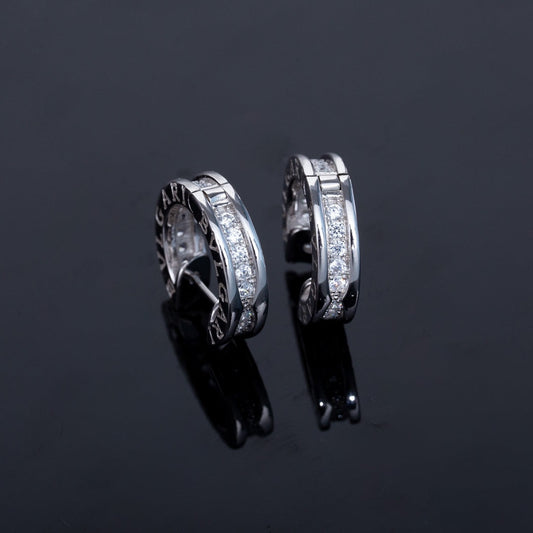 [⭐Haelin Jewelry]ZERO 1 MINI SILVER DIAMOND EARRINGS